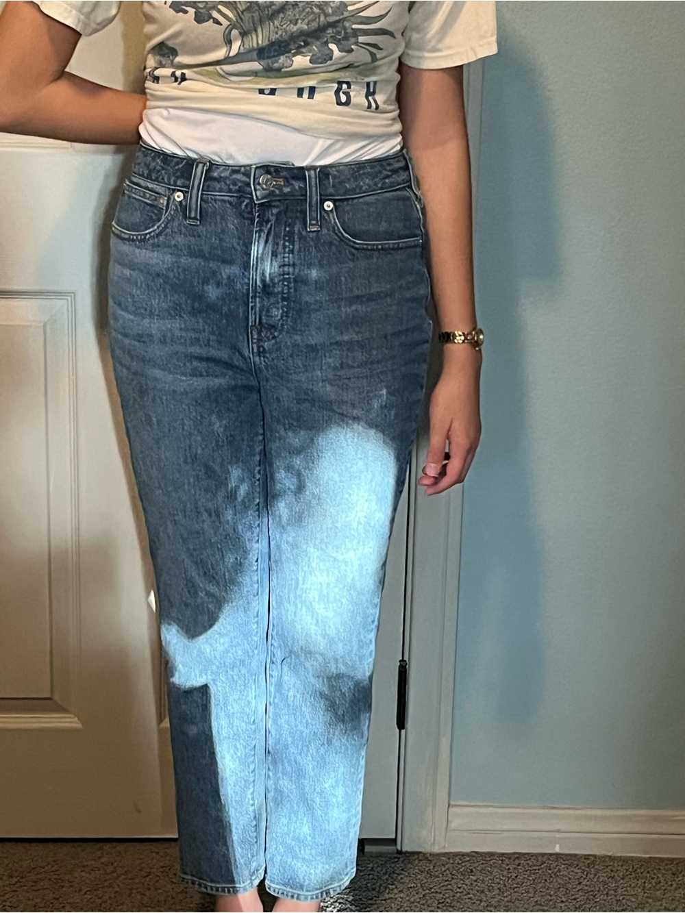 Madewell Straight-Leg High-Rise Jeans - Blue